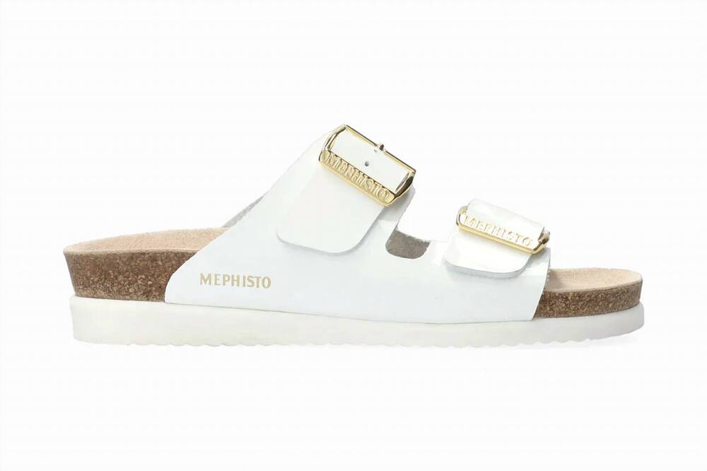 NEW MEPHISTO women's hester sandal in white